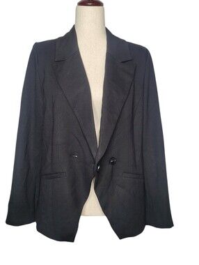 NWT Universal Standard Bianca Stretch Ponte Double Breasted Blazer Size XS